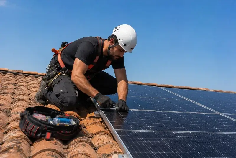 Maintenance et monitoring de panneaux solaires à Roussayrolles